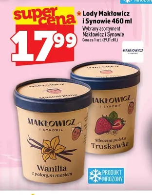 Lody wanilia z palonym masłem Makłowicz i Synowie promocja w TOPAZ