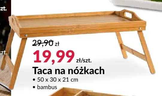 Taca na nóżkach promocja w Salony Agata