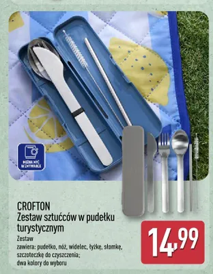 Zestaw sztućców w pudełku turystycznym CROFTON promocja w Aldi