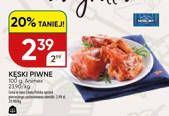 Kęski piwne promocja w Chata Polska