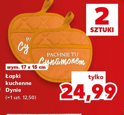 Łapki kuchenne Dynie 2-pak 17x15 cm promocja w Kaufland