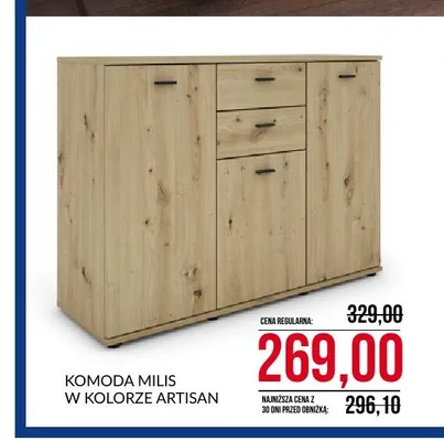 Komoda Milis w kolorze Artisan promocja w Abra Meble