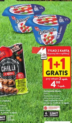 Mozzarella Classic Zottarella Minis Zott promocja w Intermarche