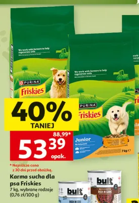 Karma sucha dla psa Purina Friskies promocja w Auchan