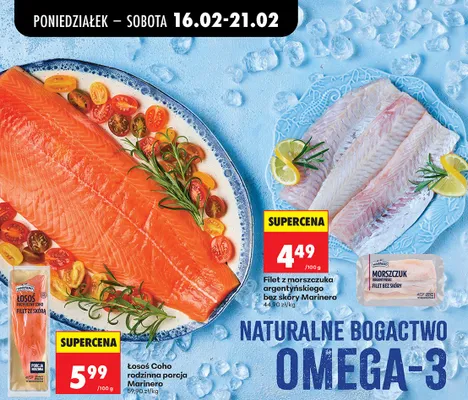 Łosoś coho rodzinna porcja promocja w Biedronka