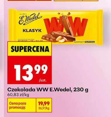 Czekolada WW E.Wedel promocja w Biedronka