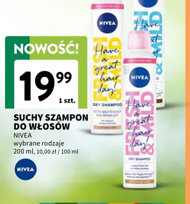 Suchy szampon do włosów Nivea promocja w Intermarche