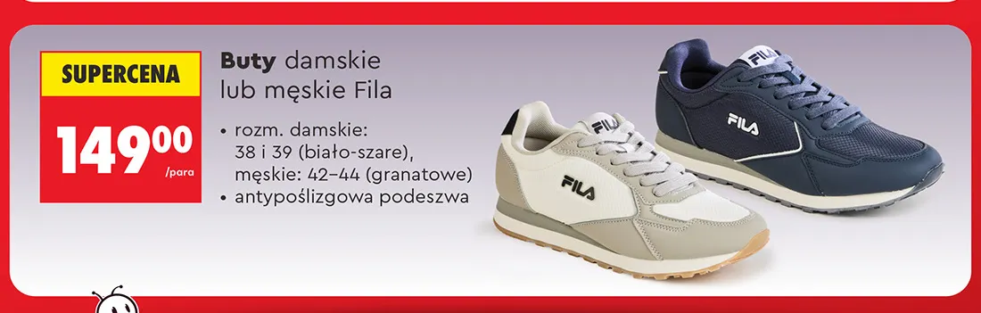 Buty męskie Fila promocja w Biedronka