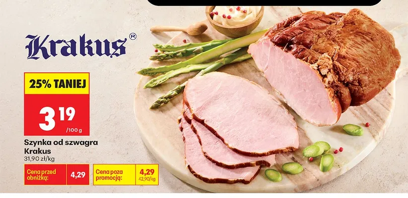 Szynka od szwagra Krakus promocja w Biedronka