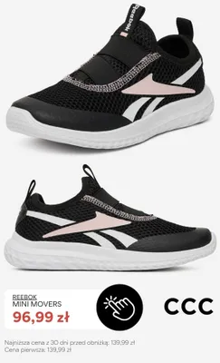 Buty dziecięce Reebok Mini Movers promocja w CCC