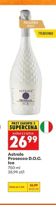 Wino musujące Astrale Prosecco D.O.C. Ice promocja w Biedronka