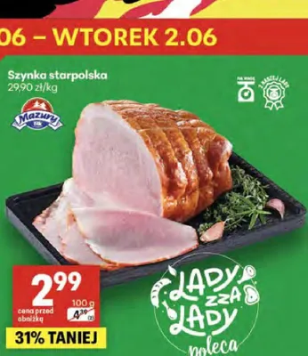 Szynka starpolska Mazury promocja w Delikatesy Centrum