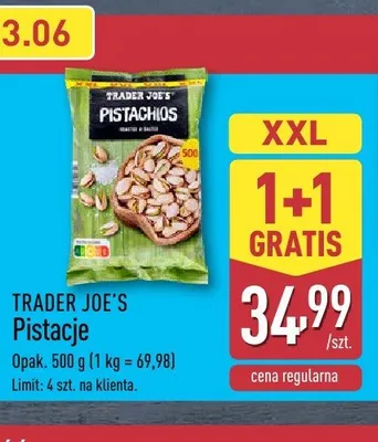 Pistacje Trader Joe's promocja w Aldi
