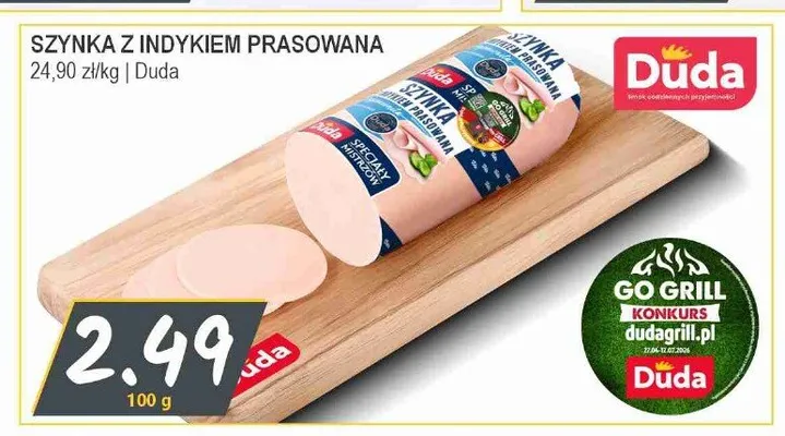 Szynka z indykiem prasowana Duda promocja w Słoneczko
