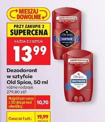 Dezodorant w sztyfcie Captain różne rodzaje promocja w Biedronka