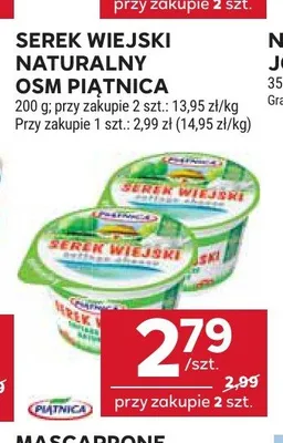 Serek Wiejski Naturalny OSM Piątnica promocja w Stokrotka