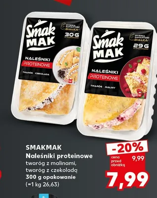 Naleśniki proteinowe twaróg z malinami SmakMak promocja w Kaufland