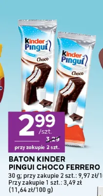 Baton Kinder Pingui Choco promocja w Stokrotka