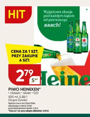 Piwo Heineken Classic promocja w Chata Polska