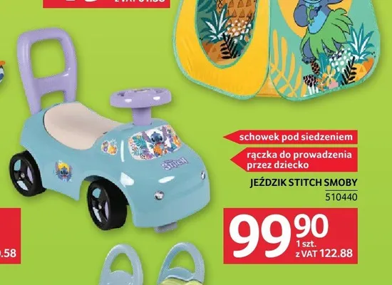 Jeździk Stitch Smoby promocja w Selgros