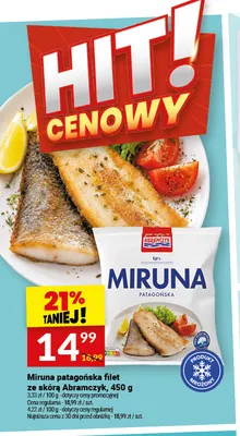 Miruna patagońska filet ze skórą Abramczyk promocja w Twój Market