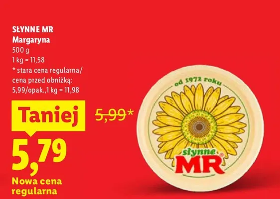 Margaryna Słynne MR promocja w Lidl