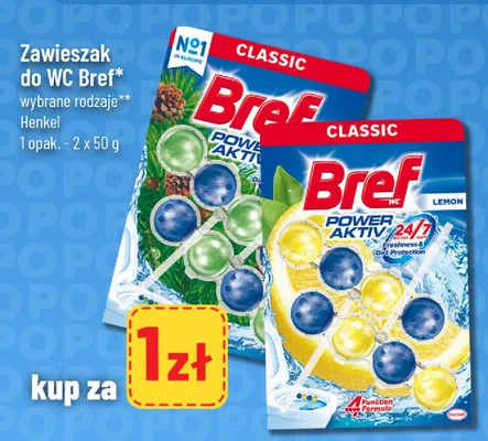 Zawieszak do WC Bref Classic wybrane rodzaje Henkel promocja w POLOmarket