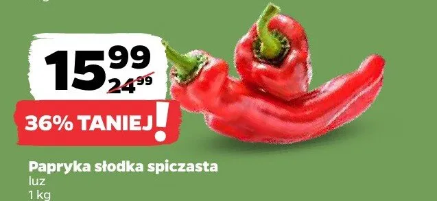 Papryka słodka spiczasta luz promocja w Netto