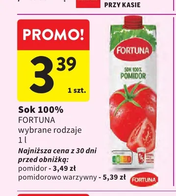 Sok Fortuna 100% promocja w Intermarche