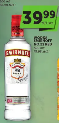 Wódka Smirnoff No.21 Red promocja w ABC