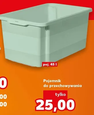 Pojemnik do przechowywania 45l promocja w Kaufland