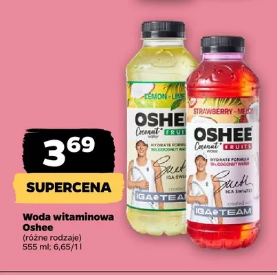 Woda witaminowa Oshee Coconut promocja w Netto
