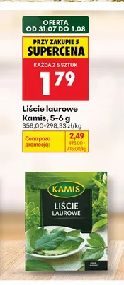 Liście laurowe Kamis promocja w Biedronka