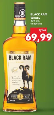 Whisky BLACK RAM 40% alk. promocja w Kaufland