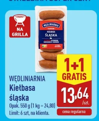 Kiełbasa śląska Wędliniarnia promocja w Aldi