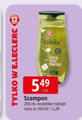 Szampon Nateïs promocja w Leclerc