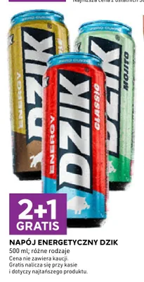 Napój energetyczny Dzik Mango promocja w Stokrotka