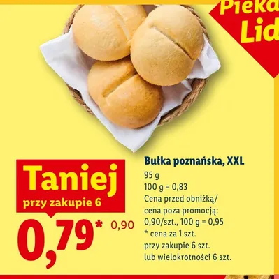 Bułka poznańska XXL promocja w Lidl