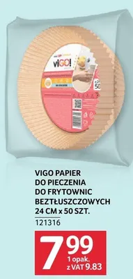 Papier do pieczenia do frytownic beztłuszczowych Vigo 24cm x 50szt. 121316 promocja w Selgros