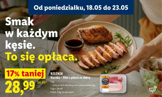 Kaczka filet z piersi ze skórą Rzeźnik promocja w Lidl
