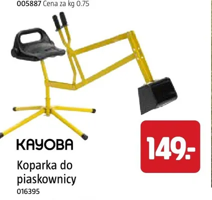 Koparka do piaskownicy KAYOBA promocja w Jula