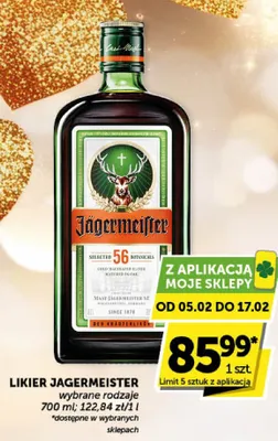 Likier Jagermeister promocja w Euro Sklep