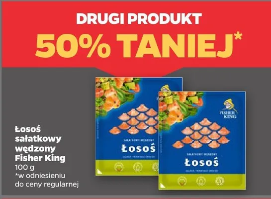 Łosoś sałatkowy wędzony promocja w Netto