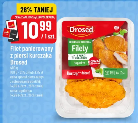 Filet panierowany z piersi kurczaka Drosed promocja w POLOmarket