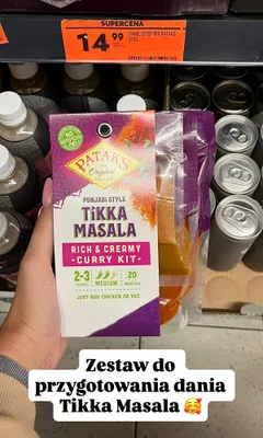 Zestaw do curry Tikka Masala Patak's promocja w Biedronka