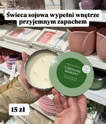 Świeca sojowa Tuberose Memory promocja w Pepco