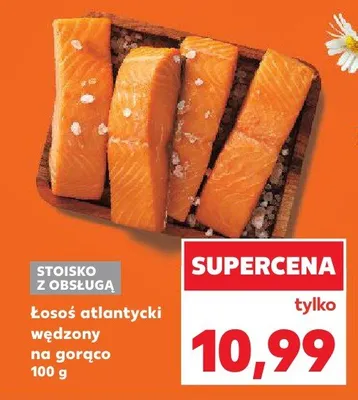 Łosoś atlantycki wędzony na gorąco promocja w Kaufland