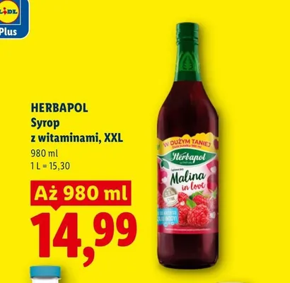 Syrop z witaminami Herbapol XXL promocja w Lidl