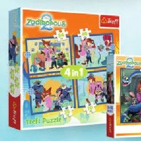 Puzzle Trefl Zootropolis 4in1 promocja w Empik