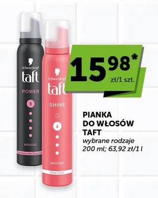 Pianka do włosów Taft promocja w ABC